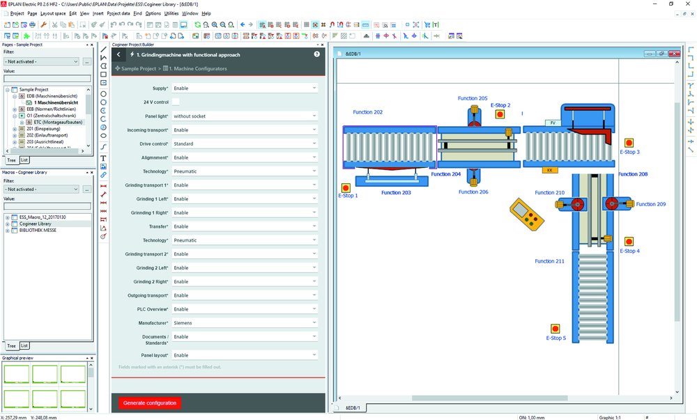 Nový softwarový nástroj: EPLAN Cogineer   Snadná automatizace inženýrské práce